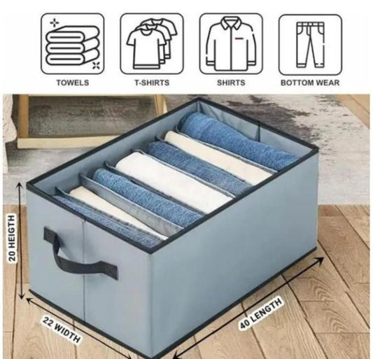 Foldable Stackable Storage Box Clothe Organizer (Pack of 2)